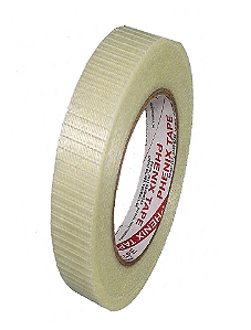 Fita Adesiva Filamentosa 19mm x 50m Poliester Filamentos Cruzados