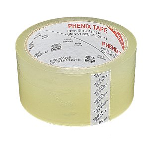 Fita Adesiva Transparente Hot Melt 48mm x 50m Phenix Tape