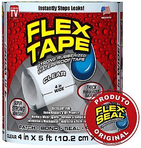 Fita Flexível Flex Tape Clear 10cm X 150cm - Transparente