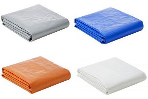 Lona Plástica Impermeável 330 Micras (Diversas Cores), 2,06 largura, Super Resistente, Proteção UV, Anti Fungos