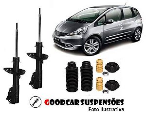 AMORTECEDORES DIANT. + KIT COMPLETO - HONDA NEW FIT - 2009 A 2014