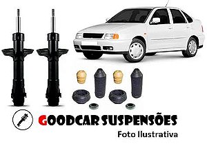 AMORTECEDORES DIANT. + KIT COMPLETO - VOLKSWAGEN POLO CLASSIC - 1996 A 2001
