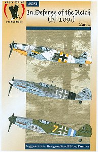Decalques Caças Bf-109 "In Defense Of The Reich" Parte 4 Eagle Strike Productions 1/48