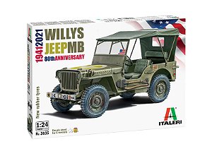 Miniatura do Jeep Willys MB 1/24 Italeri