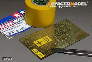 Gabarito de Corte Fácil para Máscara de Cruz de Ferro Alemã – Voyager Model 1/35