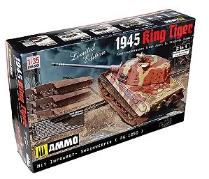 Miniatura de Tanque Alemão King Tiger Ausf. B. Henschel Turret 1945 Limited Edition Mig Jimenez 1/35