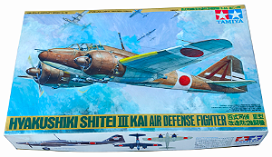Miniatura do Caça Japonês Hyakushiki Shitei III Kai Tamiya 1/48 Kit 61056