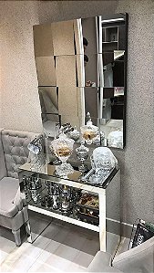 Conjunto aparador c/ prateleira + painel 3D 