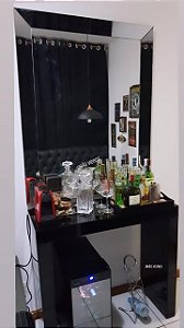 Aparador colorido + Painel borda chanfrada - Conjunto completo. 