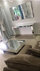 Aparador espelhado + Painel pizzini + Mesa de centro veneza - Conjunto completo!
