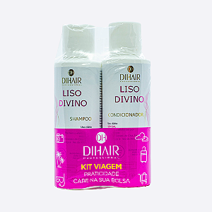 Kit Viagem Liso Divino Shampoo 100ml e Condicionador 100ml - DIHAIR