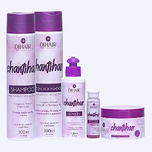 Kit Completo Chantihair: Shampoo, Condicionador, Leave-in, Máscara e Ampola