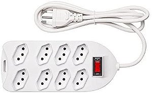 PROTETOR ELETRÔNICO INTELBRAS COM 8 TOMADAS EPE 1008 BR