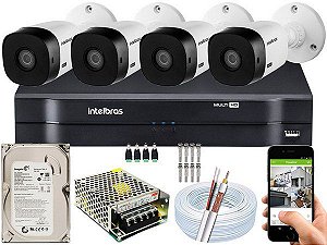 Kit de 4 câmeras Intelbras HDCVi