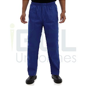 Calça Cintura Elástico Total - Azul Royal