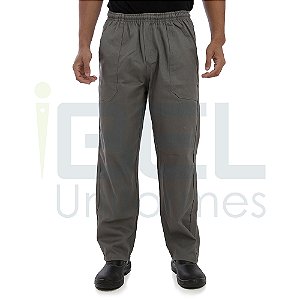 Calça Cintura Elástico Total - Cinza