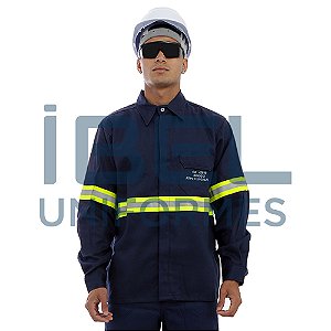 Camisa Retardante a Chamas - Azul Marinho