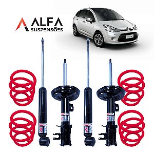 Kit Completo de Suspensão Fixa Esportiva Citroen C3 (2002/...)