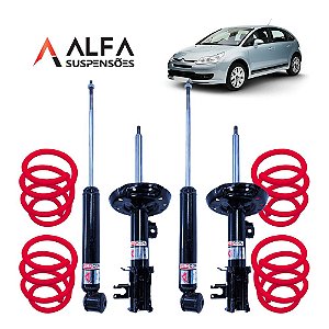 Kit Completo de Suspensão Fixa Esportiva Citroen C4 Sedan (2004/2013)