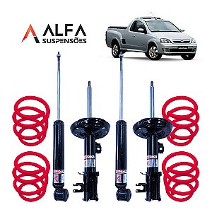 Kit Completo de Suspensão Fixa Esportiva Gm Montana (2004/2010)