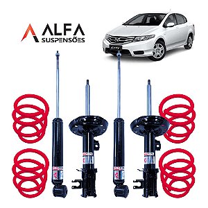 Kit Completo de Suspensão Fixa Esportiva Honda City (2009/...)