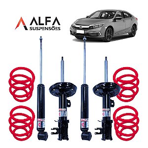 Kit Completo de Suspensão Fixa Esportiva Honda Civic G10 (2017/...)