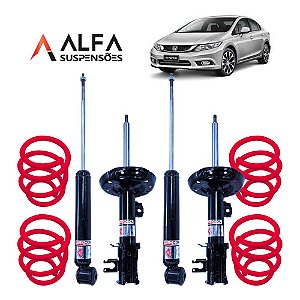 Kit Completo de Suspensão Fixa Esportiva Honda New Civic (2007/2011)