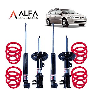 Kit Completo de Suspensão Fixa Esportiva Renault Megane 1.6 Sedan/grand Tour (2007/2013)