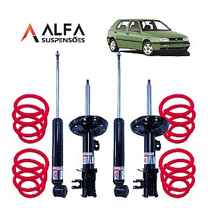 Kit Completo de Suspensão Fixa Esportiva VW Golf Mk3 (1991/1999)