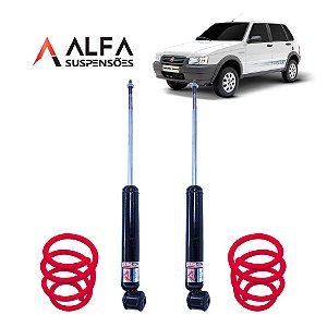 Kit Traseiro de Suspensão Fixa Esportiva Fiat Uno/premio/fiorino/elba (1989/...)