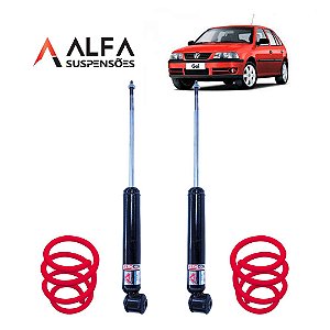 Kit Traseiro de Suspensão Fixa Esportiva Vw Gol G1, G2, G3, G4, G5, G6, G7, G8 e Santana (todos os Anos)