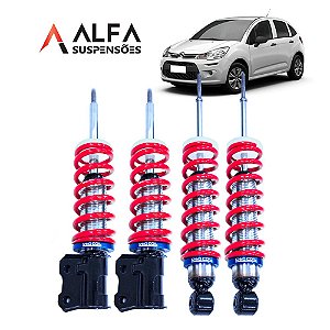 Kit de Suspensão de Rosca Slim Citroen C3 (2002/...) (traseira fixa)