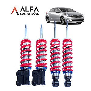 KIT DE SUSPENSÃO DE ROSCA SLIM KIA CERATO (2014/...) (traseira fixa)