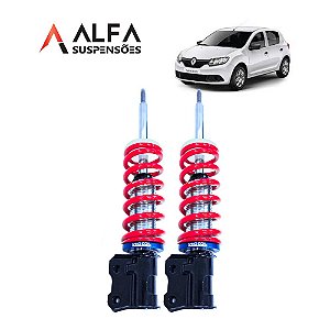 Kit Dianteiro de Suspensão de Rosca Slim Renault Sandero G2 (2015/...)