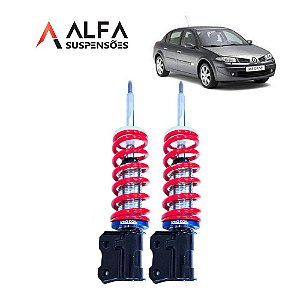 KIT DIANTEIRO DE SUSPENSÃO DE ROSCA SLIM RENAULT MEGANE 2.0 SEDAN/GRAND TOUR (2007/2016)