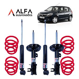 Kit Completo de Suspensão Fixa Esportiva Renault Sandero G1 (2008/2014)