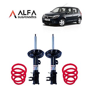 Kit Dianteiro de Suspensão Fixa Esportiva Renault Sandero G1 (2008/2014)