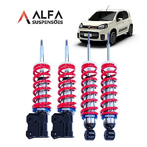 Kit de Suspensão de Rosca Slim Fiat Uno Novo (2010/...)