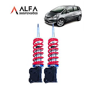 Kit Dianteiro de Suspensão de Rosca Slim Honda Fit (2004/2013)