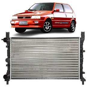 Radiador Fiat Uno Turbo 1.4 8v 91 92 93 94 95 C/ Ar