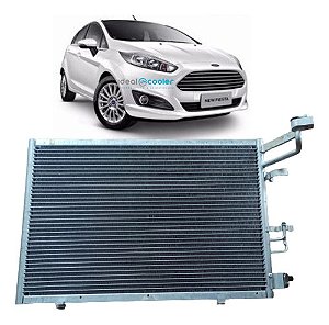 Condensador Ar New Fiesta 2013 A 2015 Sem Filtro
