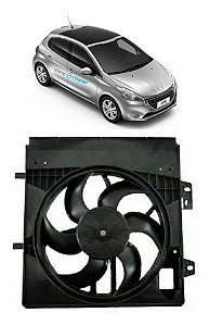 Gmv Eletroventilador Peugeot 208 2013 Em Diante C/ Módulo