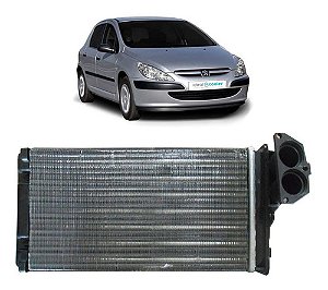 Radiador Ar Quente Peugeot 307 1.6 / 2.0 Flange Triangular