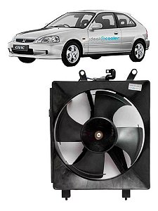 Gmv/eletro Ventilador Honda Civic 01 A 05 Lado Motorista