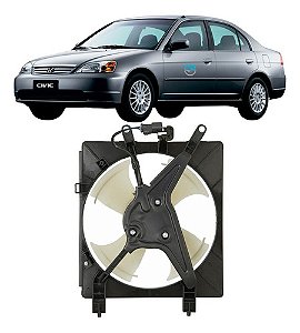 Ventoinha Honda Civic 2001/2005 Radiador Ld Motorista