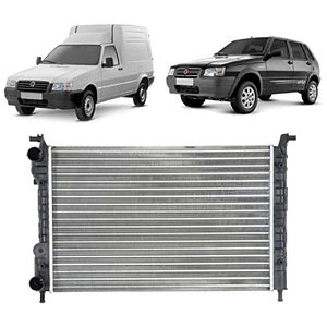 Radiador Água Fiat Uno Fiorino 1.0 1.3 Fire Flex 2004 a 2013 Com Ar Valeo