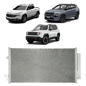 Condensador Fiat Jeep Compass Renegade Toro 2015 a 2019 Denso