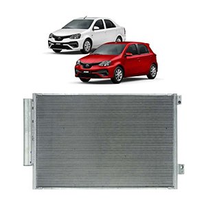 Condensador Toyota Etios 2012 a 2016 Denso