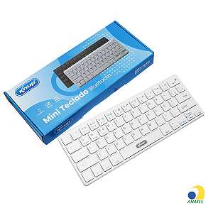 Teclado Mini bluetooth KUNUP KP-TE109-Branco