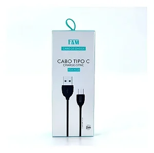 Cabo Tipo C Charge/Sync 2 Metros FCA-XC20